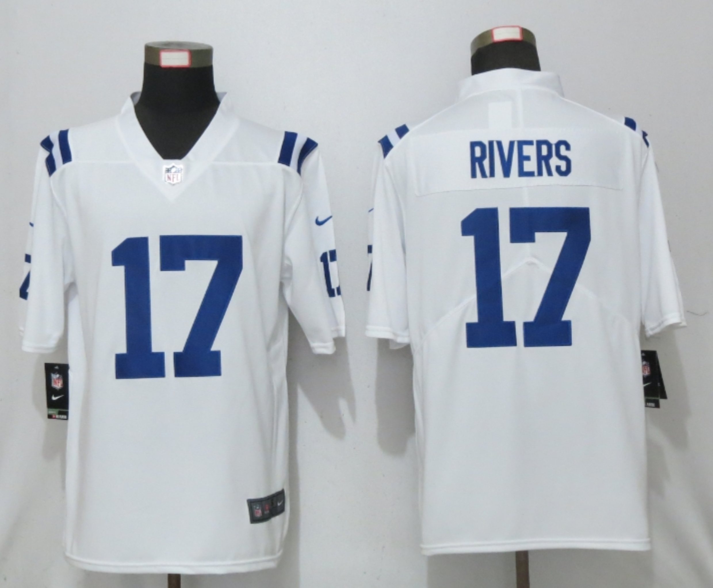 Men New Nike Indianapolis Colts #17 Rivers White 2020 Vapor Untouchable Limited Player->women nfl jersey->Women Jersey